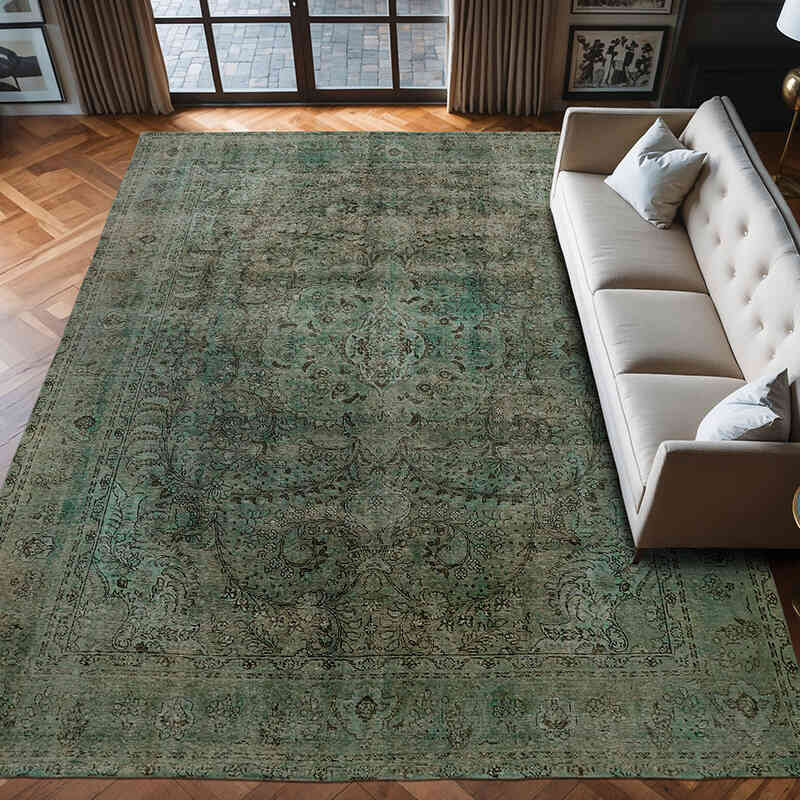 Alfombra Turca Vintage Sobre-teñida  - 298 cm x 403 cm - K0066461