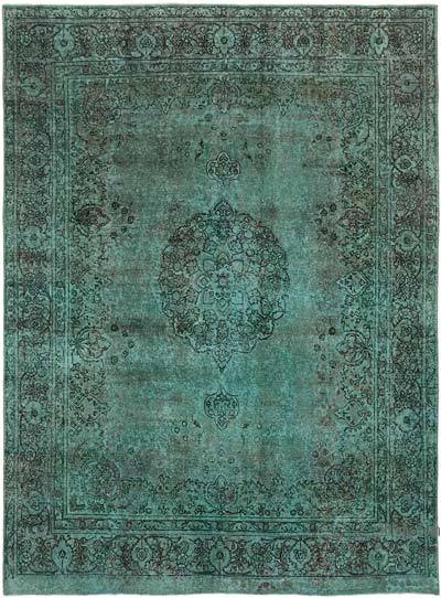 Over-dyed Vintage Hand-Knotted Oriental Rug - 9' 6" x 12' 7" (114 in. x 151 in.)