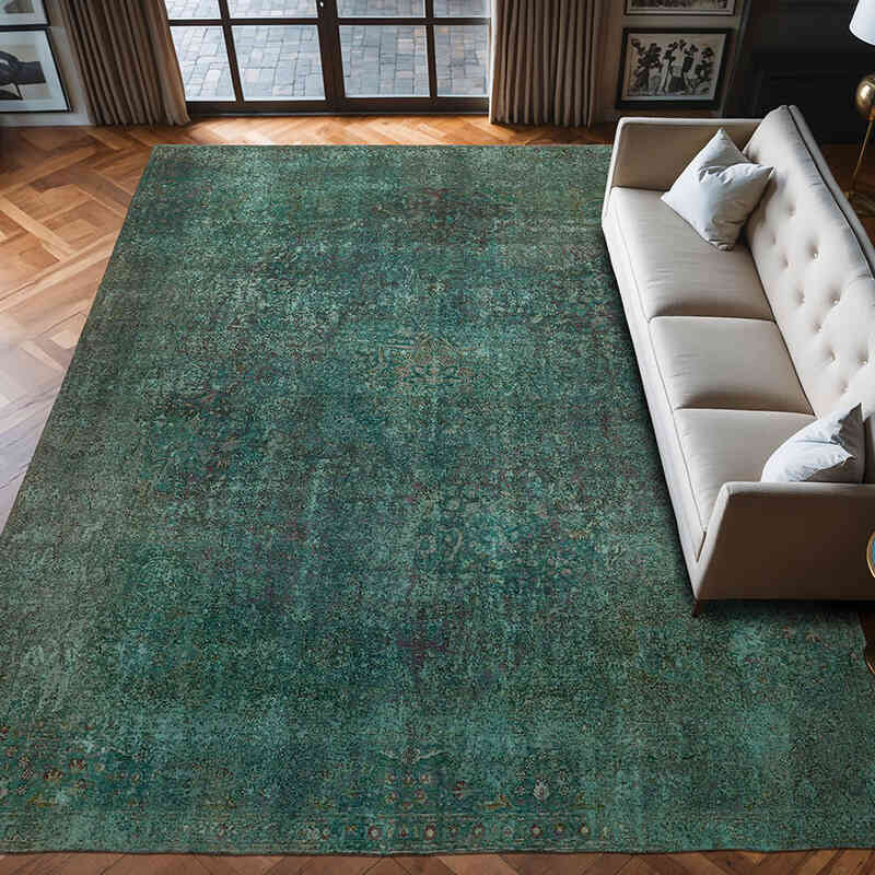 Alfombra Turca Vintage Sobre-teñida  - 300 cm x 395 cm - K0066464