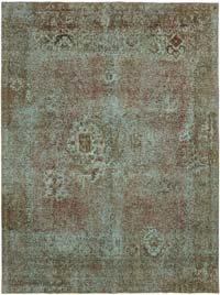 Boyalı El Dokuma Vintage Halı - 290 cm x 375 cm