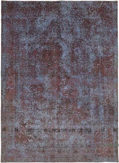Boyalı El Dokuma Vintage Halı - 291 cm x 390 cm