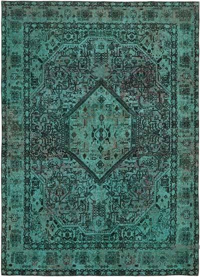 Over-dyed Vintage Hand-Knotted Oriental Rug - 9' 5" x 12' 6" (113 in. x 150 in.)