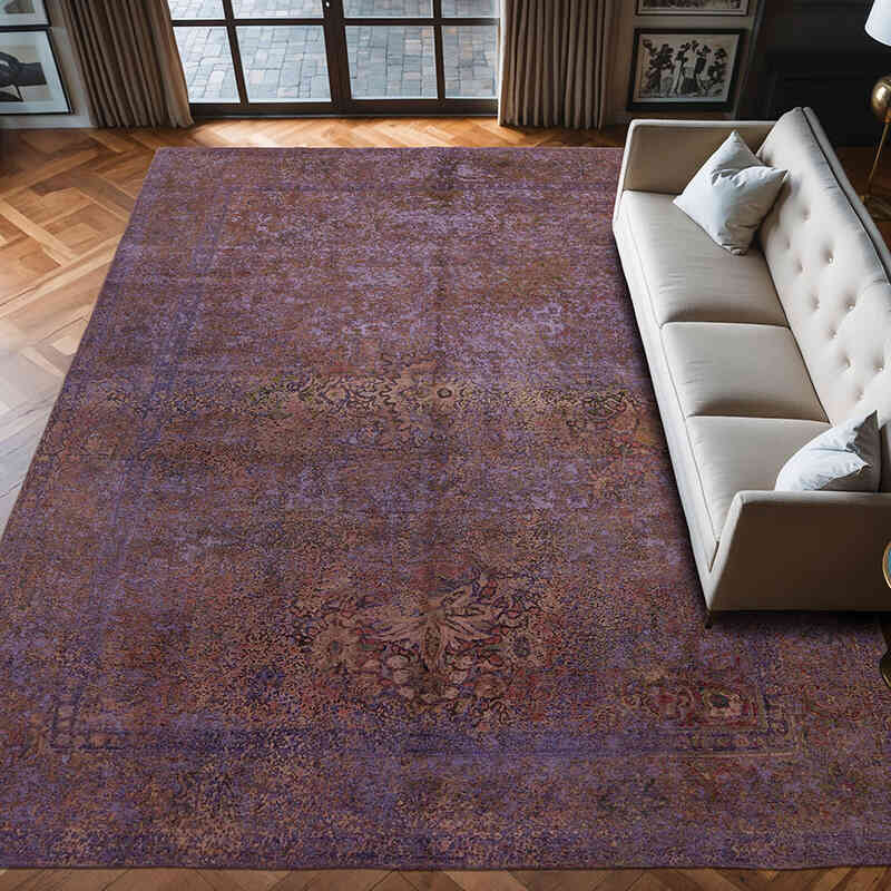 Boyali El Dokuma Vintage Hali - 300 cm x 388 cm - K0066481