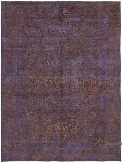 Over-dyed Vintage Hand-Knotted Oriental Rug - 9' 10" x 12' 10" (118 in. x 154 in.)