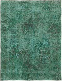 Boyalı El Dokuma Vintage Halı - 247 cm x 318 cm