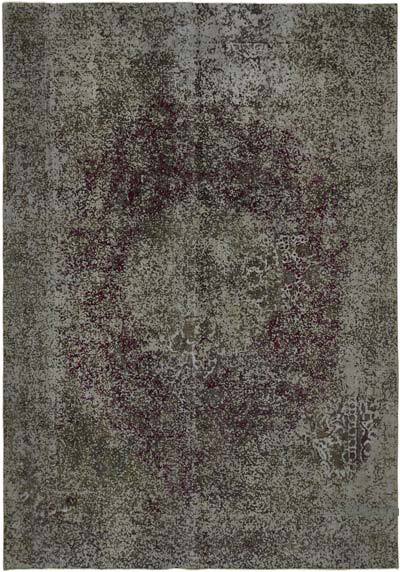 Over-dyed Vintage Hand-Knotted Oriental Rug - 7' 9" x 10' 10" (93 in. x 130 in.)