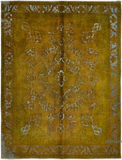 Boyalı El Dokuma Vintage Halı - 295 cm x 380 cm