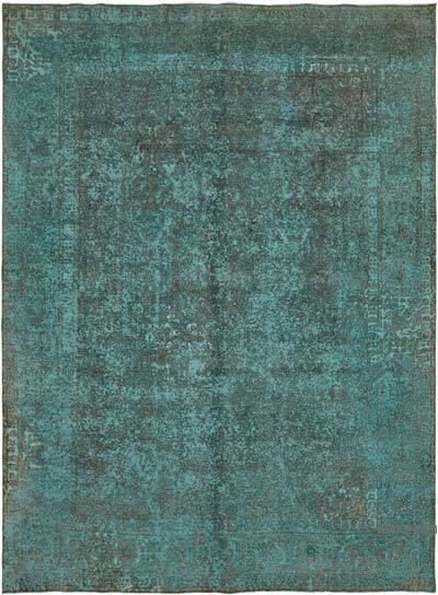 Over-dyed Vintage Hand-Knotted Oriental Rug - 9' 7" x 12' 10" (115 in. x 154 in.)