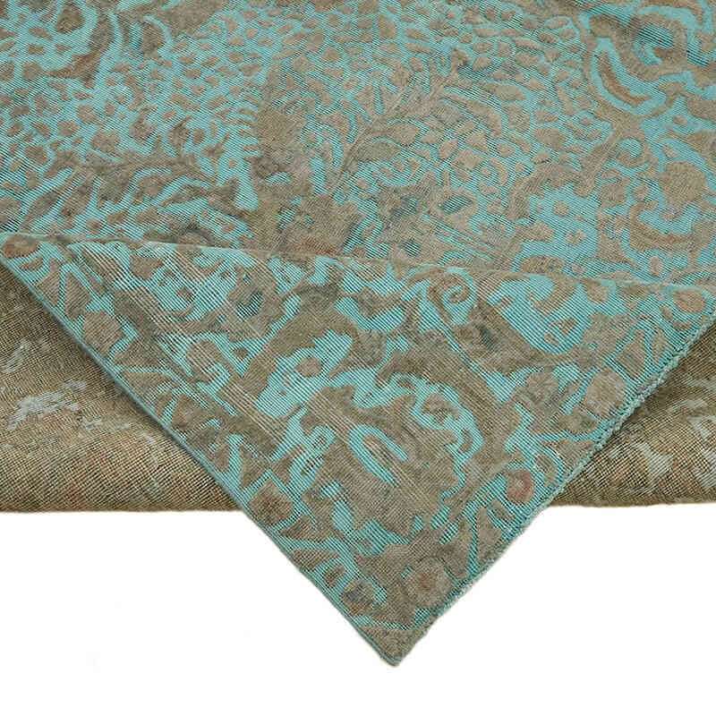 Over-dyed Vintage Hand-Knotted Oriental Rug - 9' 7" x 12' 5" (115" x 149") - K0066505