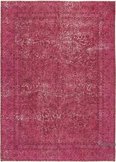 Boyalı El Dokuma Vintage Halı - 274 cm x 375 cm