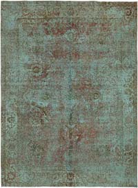 Boyalı El Dokuma Vintage Halı - 290 cm x 384 cm