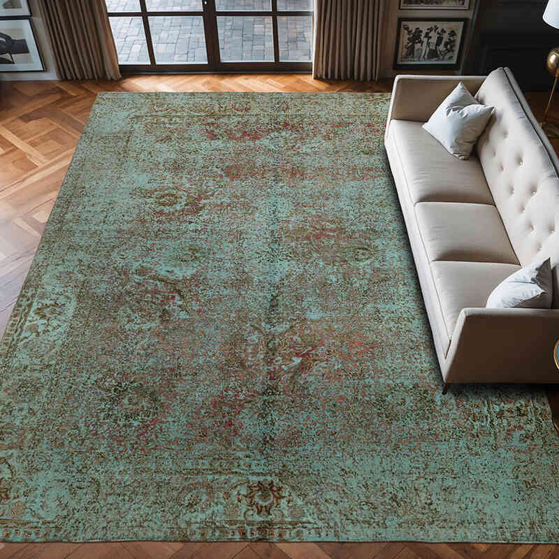 Alfombra Turca Vintage Sobre-teñida  - 290 cm x 384 cm - K0066510