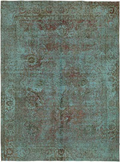 Over-dyed Vintage Hand-Knotted Oriental Rug - 9' 6" x 12' 7" (114 in. x 151 in.)