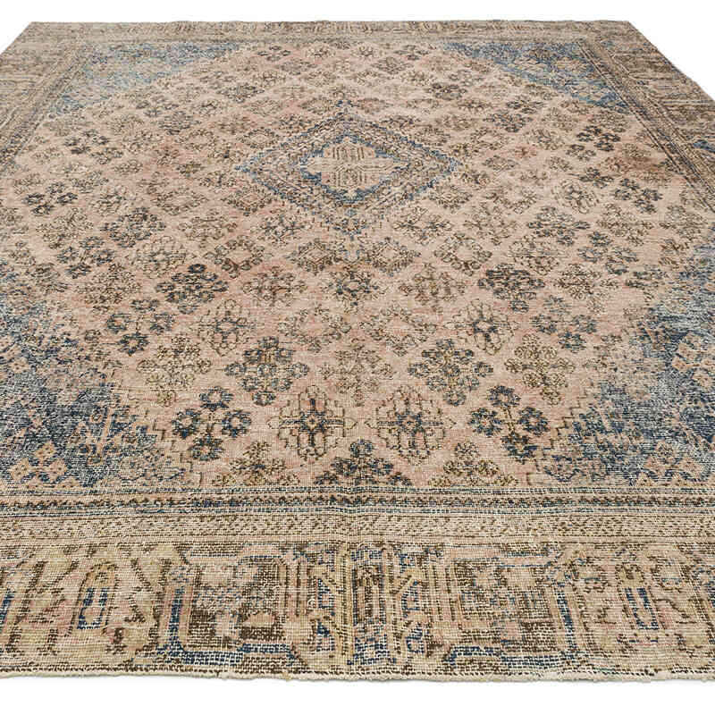 Vintage Hand-Knotted Oriental Rug - 8' 8" x 12' 4" (104" x 148") - K0066512