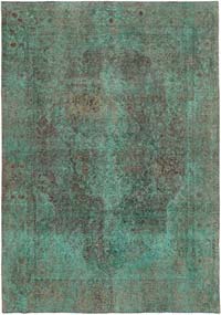 Boyalı El Dokuma Vintage Halı - 238 cm x 336 cm