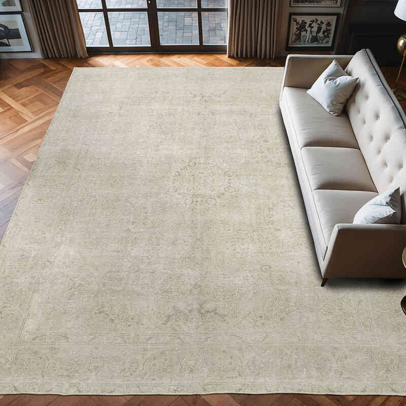 Vintage Hand-Knotted Oriental Rug - 9' 9" x 12' 2" (117" x 146") - K0066547
