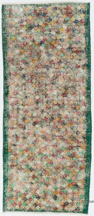 Alfombra Turca Vintage De Pasillo - 74 cm x 177 cm