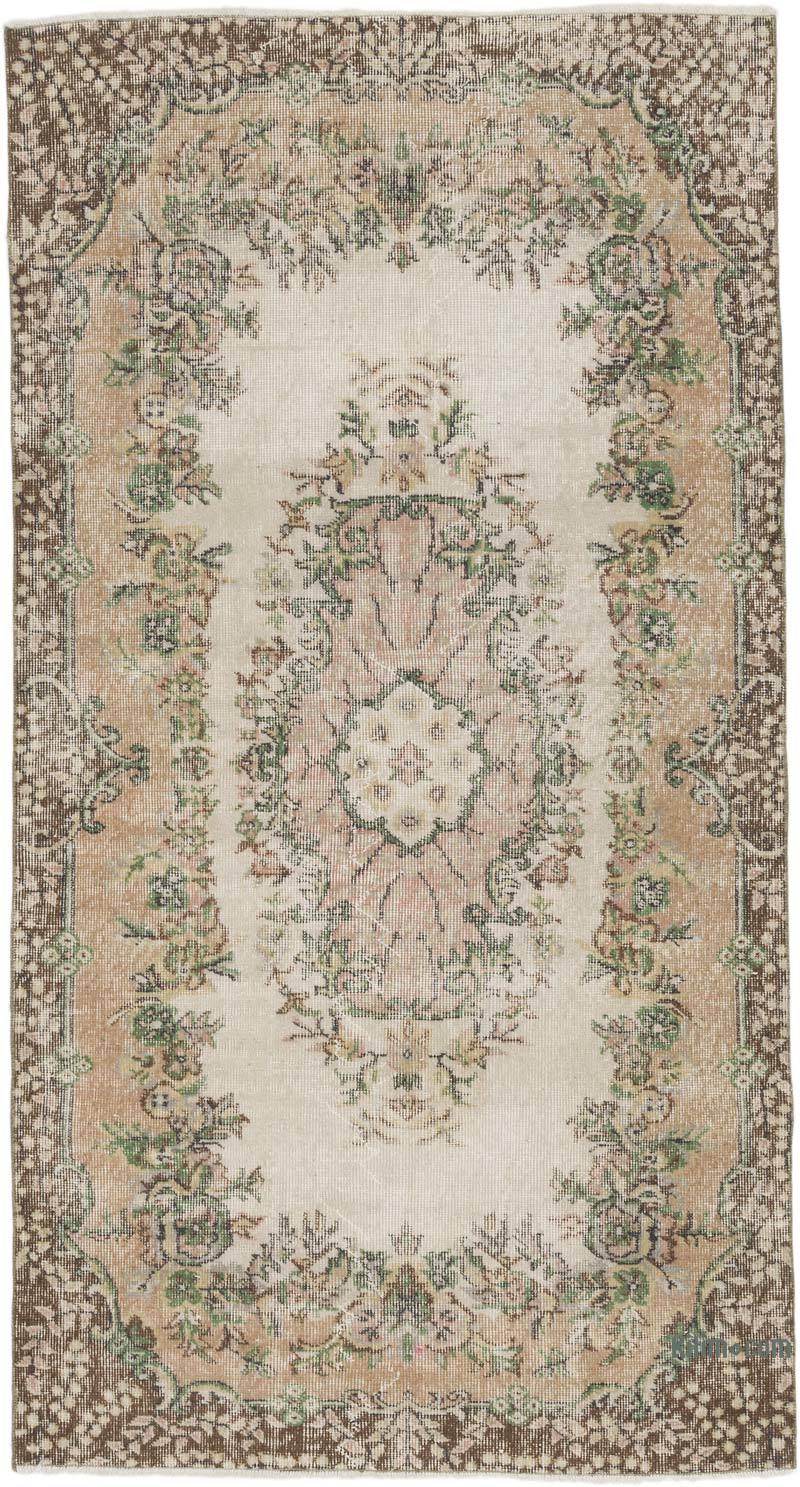 Vintage Turkish Hand-Knotted Rug - 3' 8" x 6' 11" (44" x 83") - K0066585