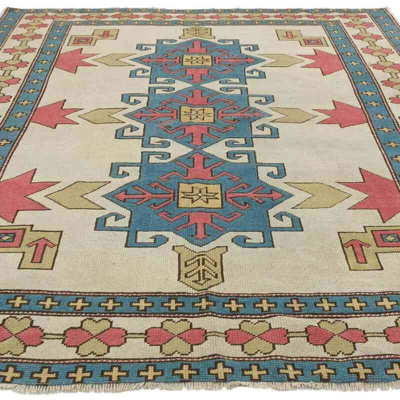 Alfombra Vintage Turca Anudada a Mano - 192 cm x 232 cm - K0066589