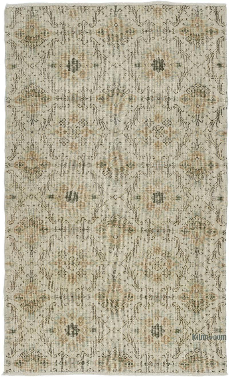 Alfombra Vintage Turca Anudada a Mano - 122 cm x 201 cm - K0066595