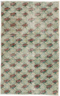 Alfombra Vintage Turca Anudada a Mano - 117 cm x 190 cm