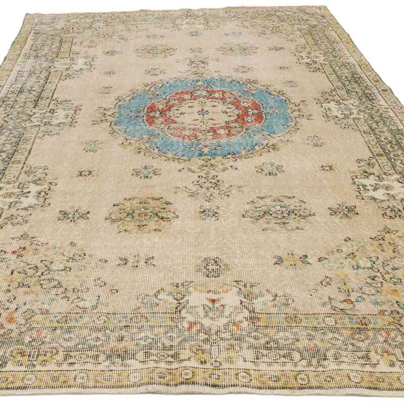 Vintage Turkish Hand-Knotted Rug - 5' 9" x 9' 7" (69" x 115") - K0066597