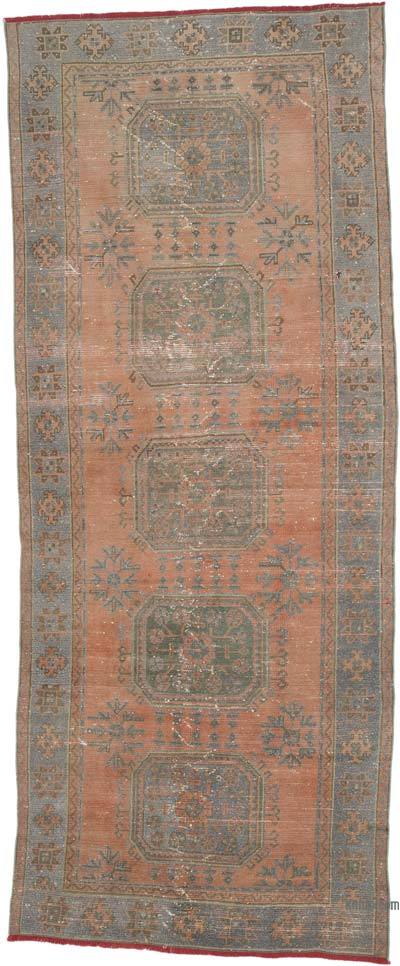 Vintage Turkish Hand-Knotted Runner - 4' 3" x 10' 6" (51 in. x 126 in.)