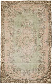 Vintage Turkish Hand-Knotted Rug - 6' 7" x 10' 6" (79" x 126")