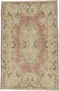 Vintage Turkish Hand-Knotted Rug - 6' 7" x 10'  (79" x 120")