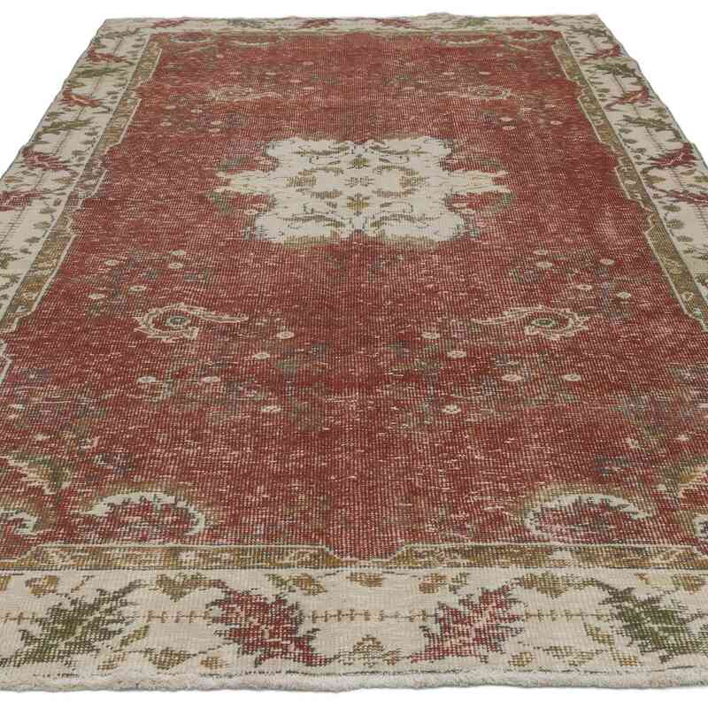 Vintage Turkish Hand-Knotted Rug - 5' 8" x 9' 4" (68" x 112") - K0066610