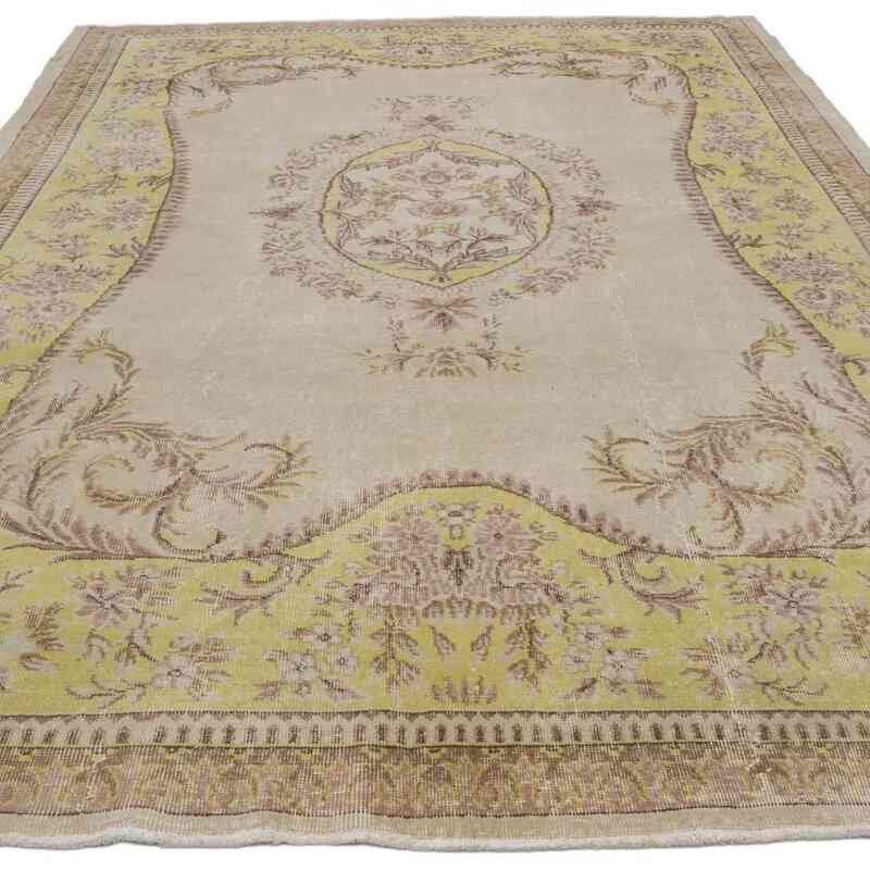 Alfombra Vintage Turca Anudada a Mano - 204 cm x 307 cm - K0066611