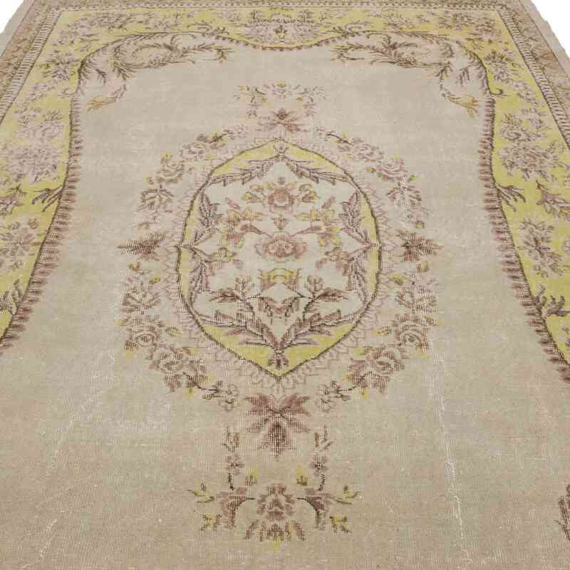 Alfombra Vintage Turca Anudada a Mano - 204 cm x 307 cm - K0066611
