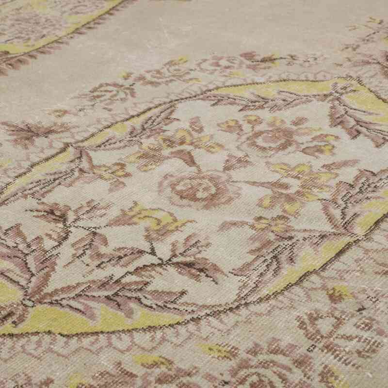 Alfombra Vintage Turca Anudada a Mano - 204 cm x 307 cm - K0066611