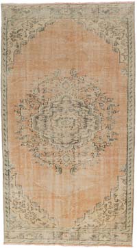Alfombra Vintage Turca Anudada a Mano - 145 cm x 265 cm