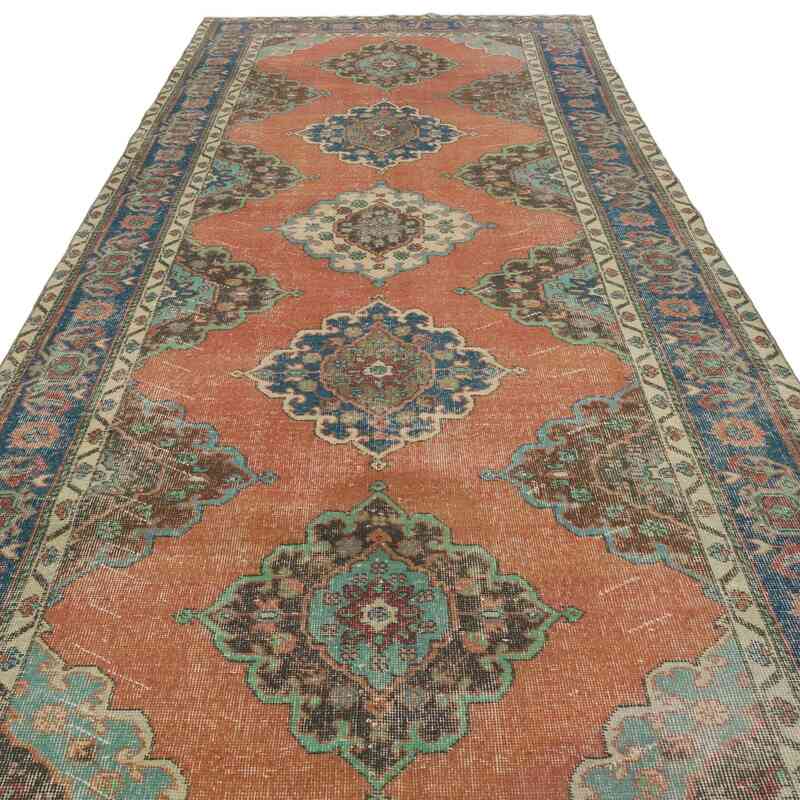 Alfombra Turca Vintage De Pasillo - 147 cm x 386 cm - K0066616