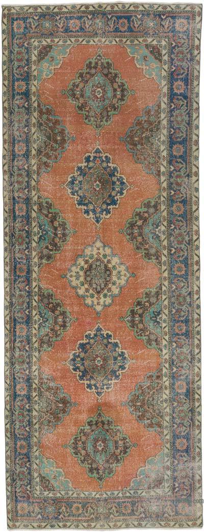 Vintage Turkish Hand-Knotted Runner - 4' 10" x 12' 8" (58 in. x 152 in.)