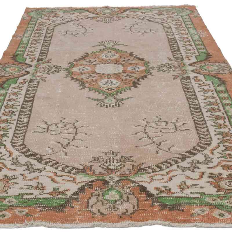 Alfombra Vintage Turca Anudada a Mano - 133 cm x 230 cm - K0066630