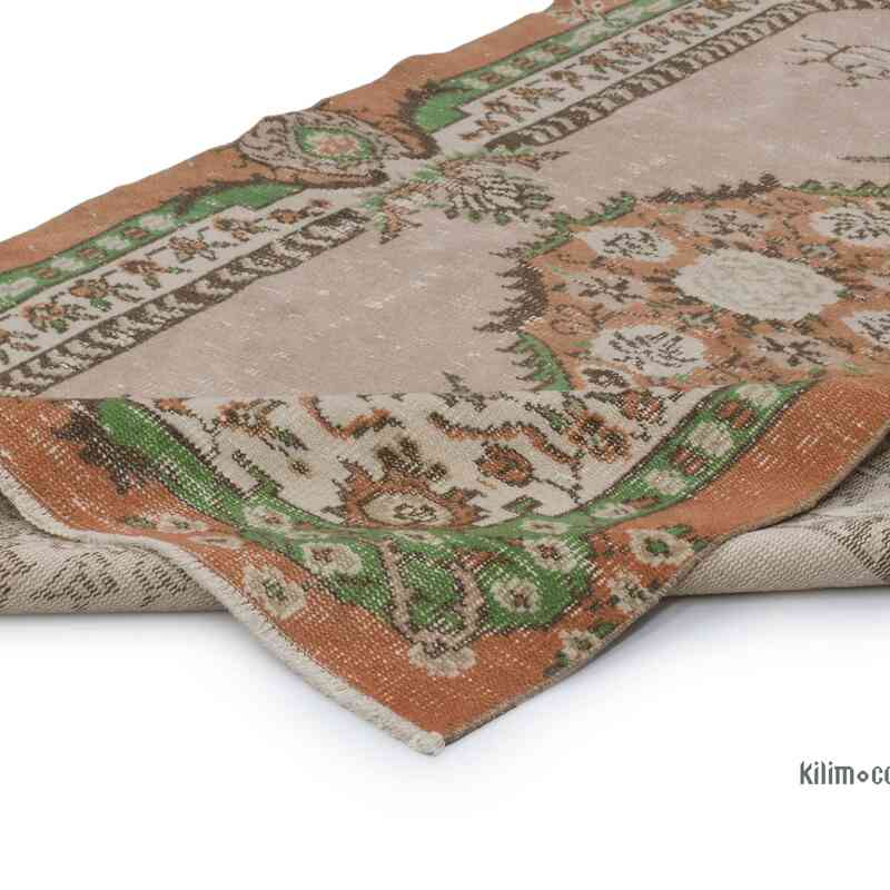 Alfombra Vintage Turca Anudada a Mano - 133 cm x 230 cm - K0066630