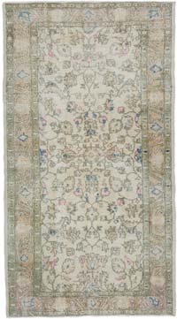 El Dokuma Vintage Halı - 115 cm x 210 cm