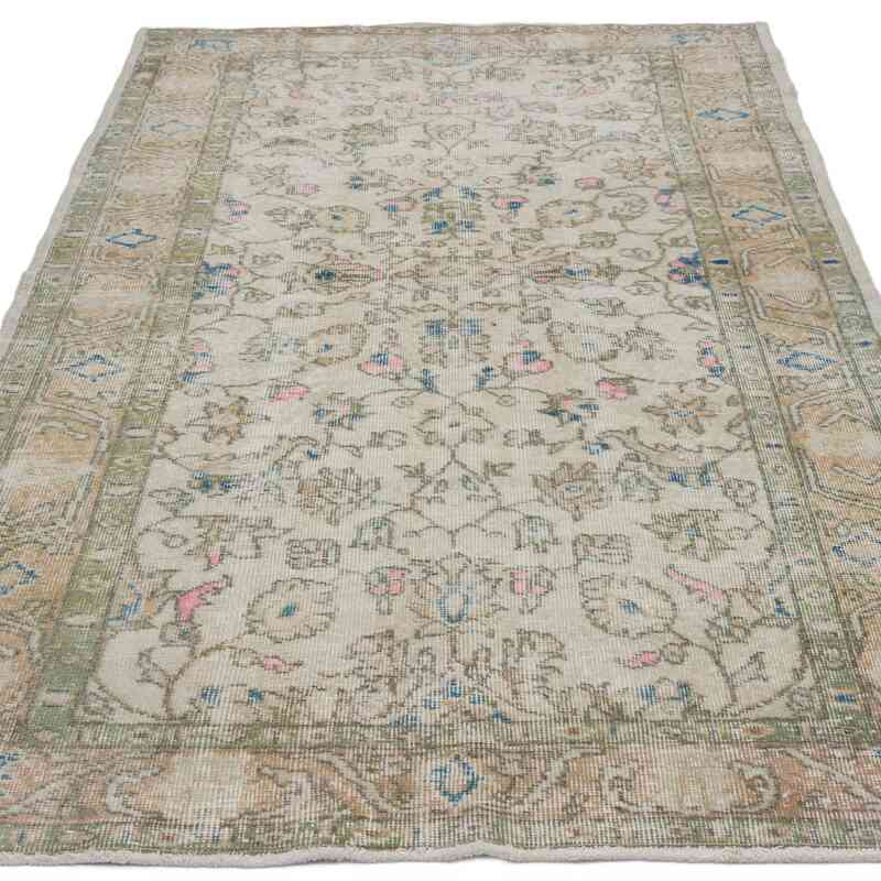Vintage Turkish Hand-Knotted Rug - 3' 9" x 6' 11" (45" x 83") - K0066633