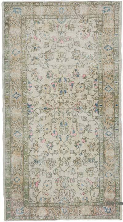 Vintage Turkish Hand-Knotted Rug - 3' 9" x 6' 11" (45" x 83")