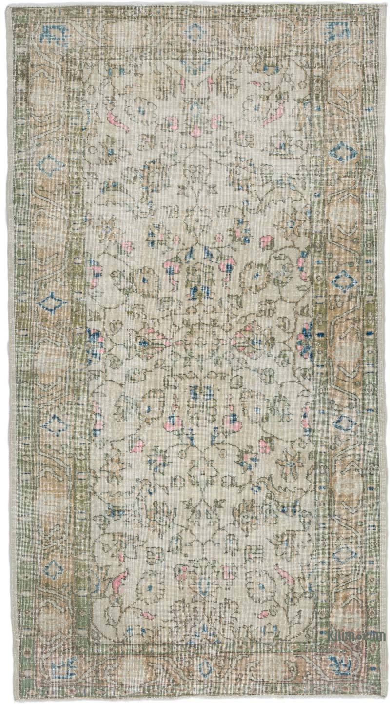 Vintage Turkish Hand-Knotted Rug - 3' 9" x 6' 11" (45" x 83") - K0066633