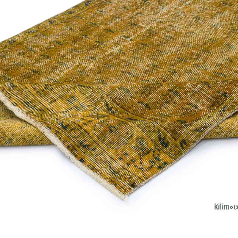 Boyalı El Dokuma Vintage Halı - 115 cm x 246 cm - K0066639