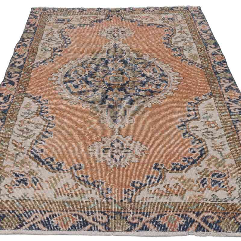 Alfombra Vintage Turca Anudada a Mano - 110 cm x 198 cm - K0066643
