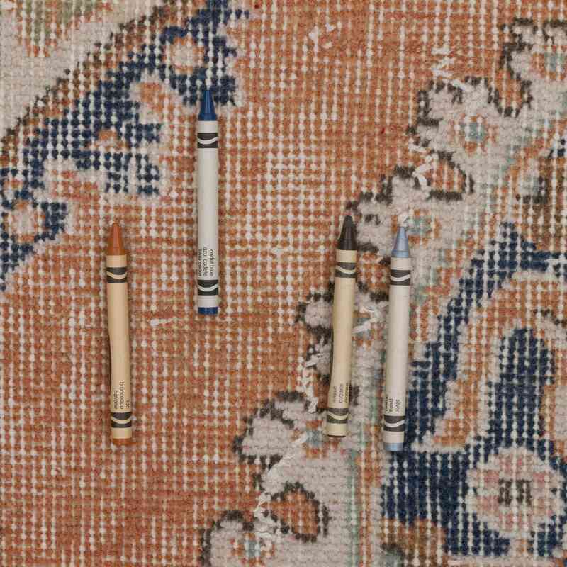 Alfombra Vintage Turca Anudada a Mano - 110 cm x 198 cm - K0066643