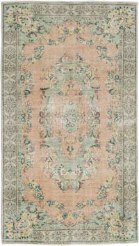 Alfombra Vintage Turca Anudada a Mano - 119 cm x 209 cm