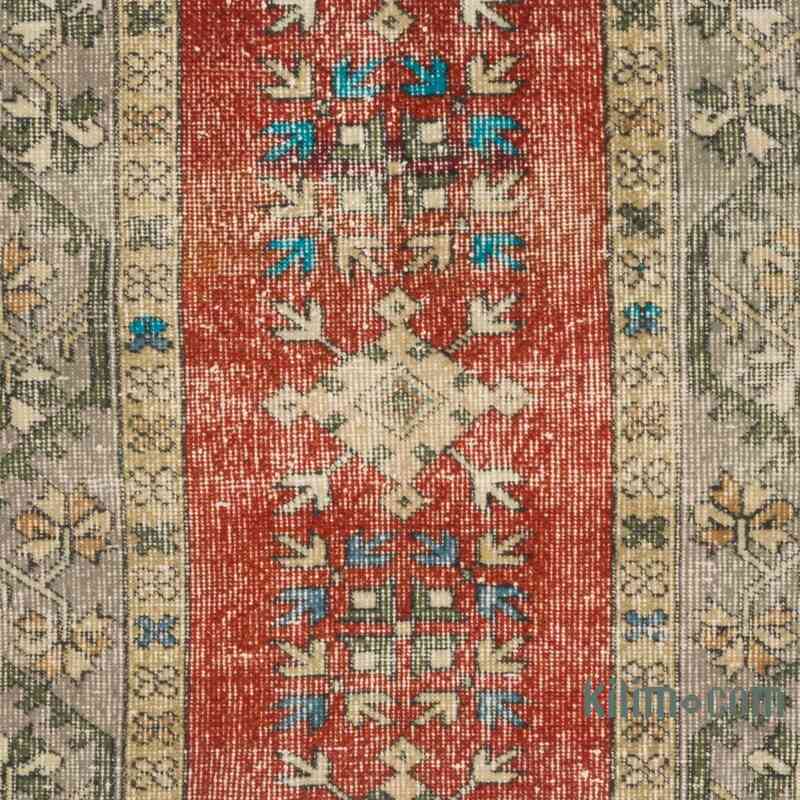Alfombra Vintage Turca Anudada a Mano - 100 cm x 218 cm - K0066650