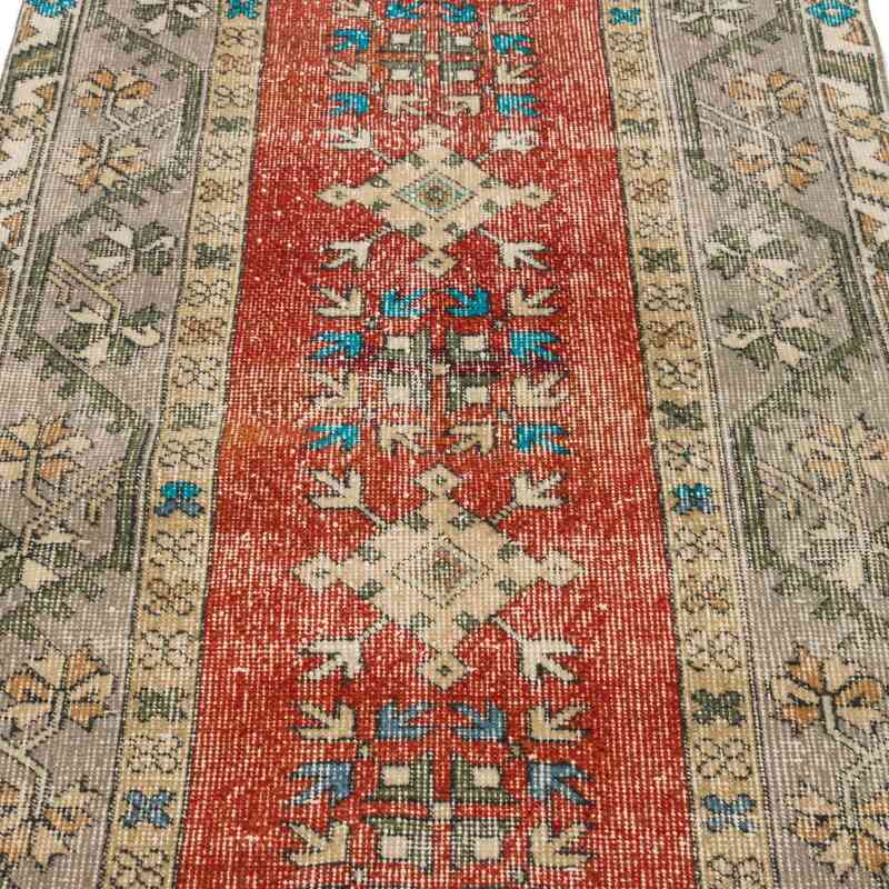 Alfombra Vintage Turca Anudada a Mano - 100 cm x 218 cm - K0066650