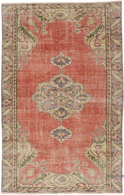 Vintage Turkish Hand-Knotted Rug - 5' 4" x 8' 4" (64 in. x 100 in.)