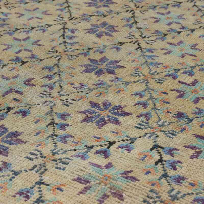 Vintage Turkish Hand-Knotted Rug - 4' 7" x 8' 6" (55" x 102") - K0066669